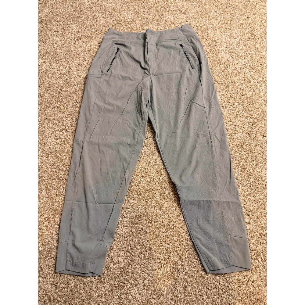 Athleta Trekkie North High Rise Joggers Grey Pants Women Size 10 Outdoor Ripstop